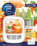 Ambi Pur 3Volution strojček súprava elektrického osviežovača vzduchu Citrus & White Verbena 20 ml