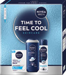 Nivea darčeková sada TIME TO FEEL COOL Men balzam po holení, sprej antiperspirant, sprchovací gél  - Teta drogérie eshop
