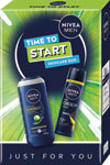 Nivea darčeková sada TIME TO START Men sprej antiperspirant, men sprchovací gél  - Teta drogérie eshop