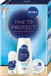 Nivea darčeková sada TIME TO PROTECT soft krém, sprchovací gél, guľôčkový antiperspirant - Teta drogérie eshop