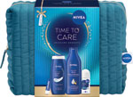 Nivea darčeková sada TIME TO CARE telové mlieko,sprchovací gél, guľôčkový antiperspirant, labello balzam na pery - Teta drogérie eshop