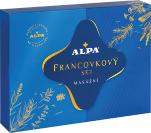 Alpa francovkový set francovka 60 ml, krém 40 g, masážny gél 100 ml