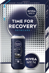 Nivea darčeková sada TIME FOR RECOVERY Men krém, sprchovací gél 