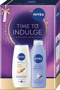 Nivea darčeková sada TIME TO INDULGE- telové mlieko, sprchovací gél 