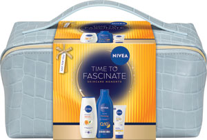 Nivea darčeková sada TIME TO FASCINATE telové mlieko, sprchovací gél, krém na ruky 