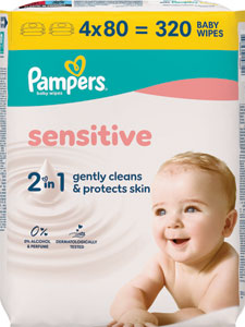 Pampers Wipes (4x80ks/FOL) Sensitive