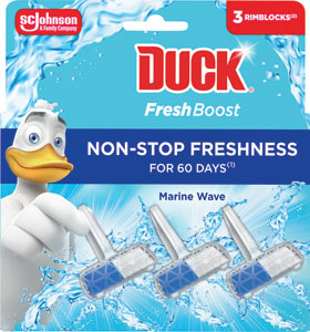 Duck WC blok Fresh Boost Marine Wawe 3 ks