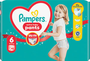 Pampers Pants plienkové nohavičky veľkosť 6 42 ks 13-19 kg