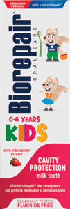 Biorepair zubná pasta Kids 0-6 rokov Jahoda 50 ml