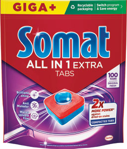 Somat All-in-1 Extra Original Fresh tablety do umývačky riadu 100 ks