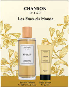Chanson D´EAU Les Eaux du Monde darčeková sada telové mlieko 50 ml, toaletná voda 100 ml