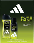 Adidas darčeková sada Pure Game sprchový gél 250 ml, deo 150 ml - Teta drogérie eshop