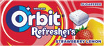 Orbit Refresher žuvačky Jahoda Citrón 17,9 g