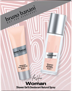 bruno banani darčeková sada Woman dezodorant natural sprej 75 ml, sprchový gél 50 ml