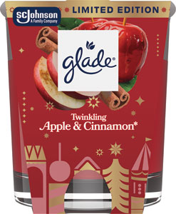 Glade sviečka Twinkling Apple & Cinnamon 112 g